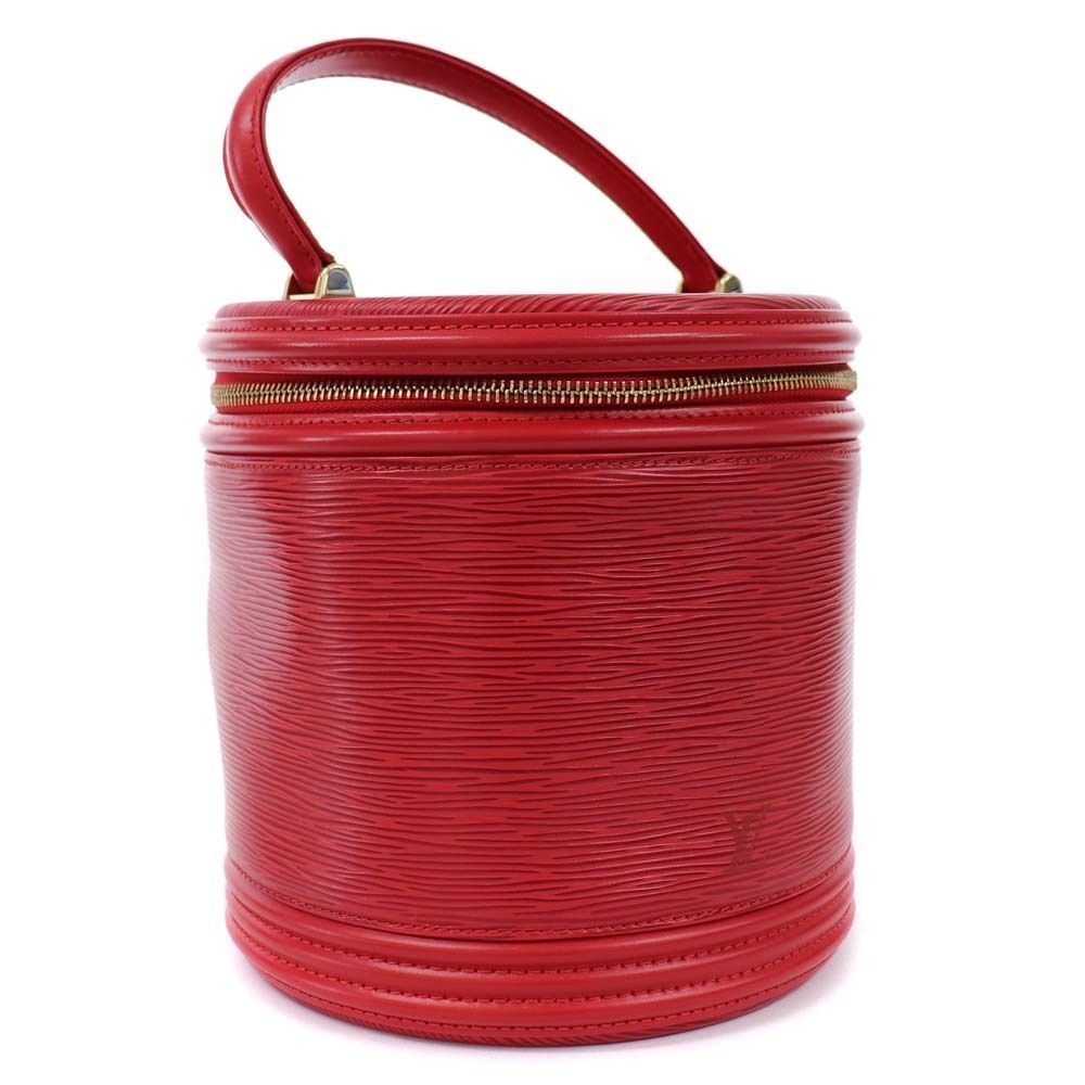 Louis Vuitton Vanity Bag Epi Leather Red Handbag